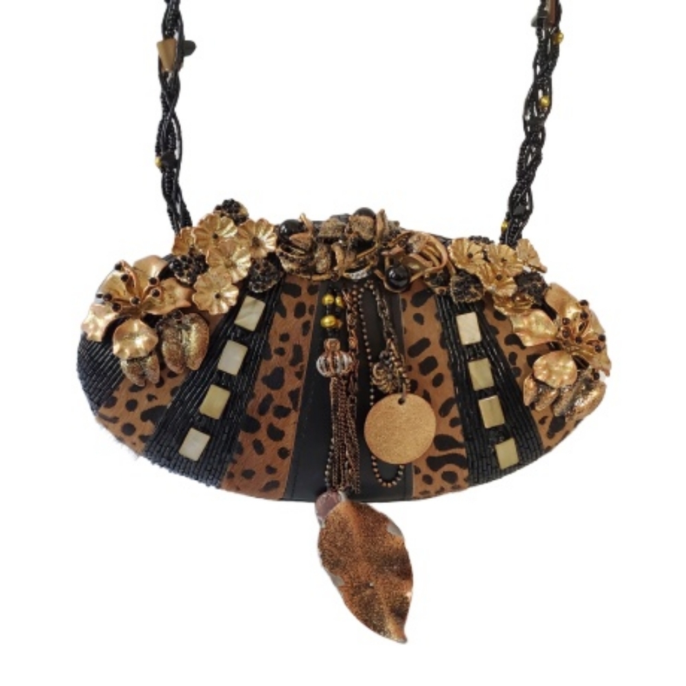 Mary Frances Vintage WildFlowers Hand-Beaded Bag